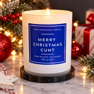 Merry Christmas Cunt Candle