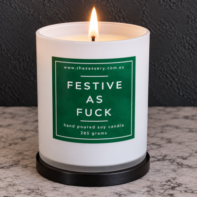 Festive As Fuck Candle