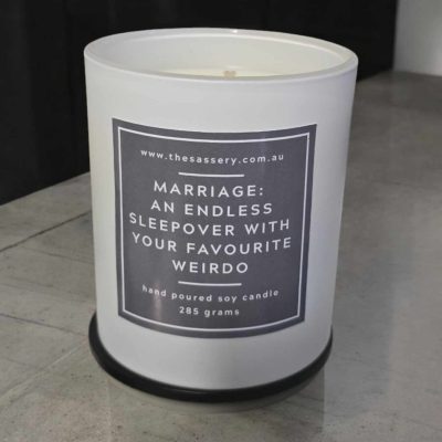 Marriage: An Endless Sleepover With Your Favourite Weirdo Candle