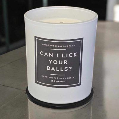 Can I Lick Your Balls Candle