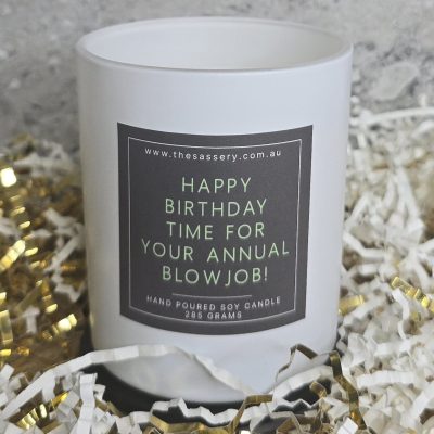 Happy Birthday Time For Your Annual Blowjob Candle