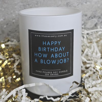 Happy Birthday How About A Blowjob Candle