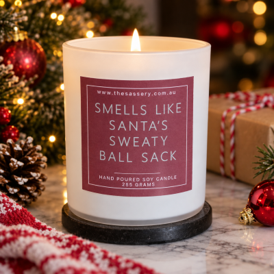 Smells Like Santa's Sweaty Balls Candle