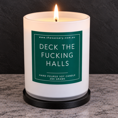 Deck The Fucking Halls Candle