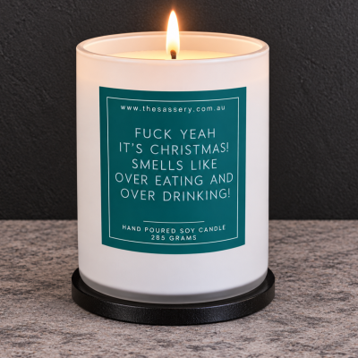 Fuck Yeah It's Christmas Candle