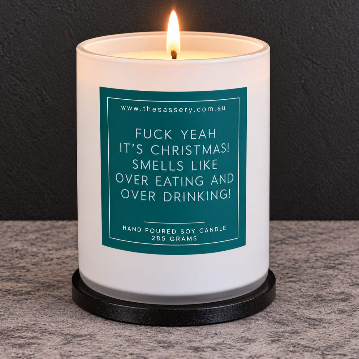 Fuck Yeah It's Christmas Candle