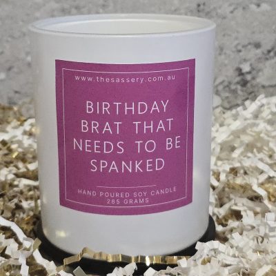 Birthday Brat That Needs To Be Spanked Candle