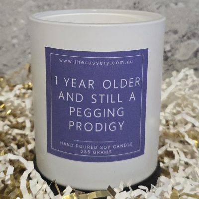 1 Year Older And Still A Pegging Prodigy Candle