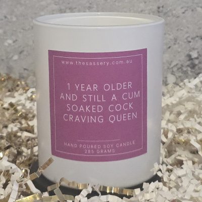 1 Year Older And Still A Cum Soaked Cock Craving Queen Candle